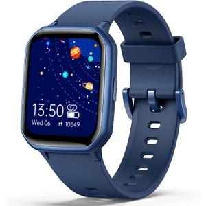 Kids Smart Watch for Boys Girls,Children Fitness Tracker with Heart Rate Sleep Monitor,Waterproof Activity Tracker Pedometer Step Counter for Android iPhone (Blue)