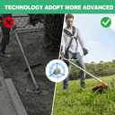 6-inch Steel Wire Weeding Knife Trimming Head, Weed Replacement Wackers Accessories, Electric Cordless Weeding Machine, Garden, Lawn, Sidewalk Joint or Driveway Weeding Machine (2 * 6 Heads)
