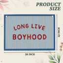 Long Live Boyhood Boys Room Playroom Wall Decor Vintage Sports Decor for Nursery Playroom Kids Bedroom Dorm Toddler Decorations 22x28 Inch