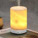 Koville White Marble Essential Oil Diffuser - Ultrasonic Aromatherapy & Humidifier with 2-Color LED Lights, 110ML Decorative Marble Aromatherapy Diffuser, Auto Shut-Off, Scent for Home, Office, Yoga (Namib Bianco White)