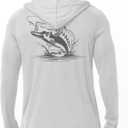 ZITY Fishing Shirts for Men UPF 50+ Sun Protection Hoodie Long Sleeve Rash Guard Lightweight Quick Dry UV Shirt