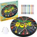 Brainy Knots Rope Untangling Game, Brain Knots Game Exercise Strategy Thinking, Puzzle Toy Strategy Board Toy Rope Untangling Challenge Activity, Fun Family Activity with Multiple Difficulty Levels