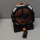 Camping Fan Rechargeable - 30000mAh Battery Powered Misting Fan for Outdoor Beach Tent - Portable Battery Operated Tent Air Conditioner for Camping - Glamping Essentials
