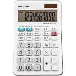 Sharp El330wb El-330Wb Desktop Calculator, 10-Digit LCD (Shrel330wb)