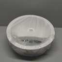 Frienda Urine Diverter Privy Complete Urine Separator with Stainless Steel Sink Lid for Compost Toilets, White(1 Pcs,Sink Strainer)