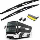 32 Inch Wiper Blade RV Pair or Motorhome rv windshield wipers 32 inch 12mm 9mm J Hook with 1 Pcs Car wash towel 32"/32"