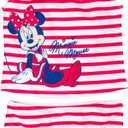 Disney Minnie Mouse Racerback Tankini Top and Bikini Bottom Swim Set Infant to Big Kid (2T, Red, White, & Blue)