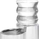 RIZZARI Automatic Gravity Pet Waterer: 7L White Stainless Steel Water Dispenser - Large Capacity Water Feeder for 25-35 LB Senior Dogs with Spinal Issues - for Living Room Bedroom