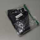 Women's High Waist Faux Suede Side Split Bodycon Short Mini Skirt (Medium, Black)