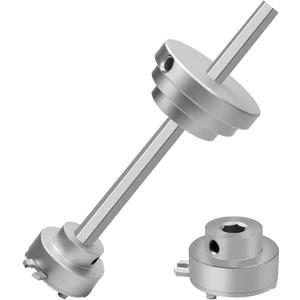 Inside Pipe Cutter for PVC Pipe-Aluminum Alloy Internal PVC Pipe Cutter for 1-1/2"and 2"Pvc Pipe, 7"Adjustable Cutting Depth PVC Pipe Cutter Tool Suitable for ABS, PVC, CPVC, PE, or PP Material (Silvery)