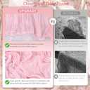 10 Pack Pink Cheesecloth Table Runner 17x108 Inch Semi Sheer Boho Rustic Gauze Cheese Cloth Table Runners for Wedding Party Birthday Baby Shower Home Dcor
