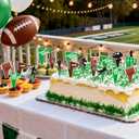 2 x 96 Pcs Football Cupcake Toppers Touchdown Players Flagship Cake Toppers, Football Party Decorations for Sports Theme Baby Shower Birthday Sign Birthday Decor Party Decor Party Supplies