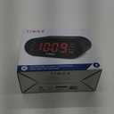 Timex T231G AM/FM Dual Alarm Clock Radio with 1.2-Inch Display and Line-in Jack (Gunmetal) (Black)