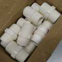 20Pack 1 Inch PVC Nipple Male Thread Coupling Adapter Connector for Thread plumbing Pipe, Home or Industrial Use, Schedule 40, (M x M)
