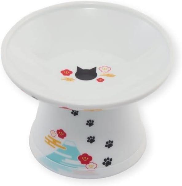 Necoichi Elevated Cat Food Bowl Series (Extra Wide Fuji)