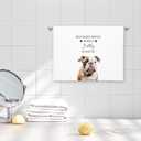 Bulldog Dog Kitchen Towels, Bulldog Gifts for Women Dish Towel for Kitchen, Dog Lovers Mom Gifts Tea Towels, Puppy Pet Lover Gift Hand Towel, 16x24 Inch Set of 2