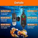 10W Mini Aquarium Heater for up to 1 Gallon Tanks | Super Small 5V/2A USB Fish Tank Heater with Digital Thermostat, Dry-Run & Overheat Protection, Memory Function