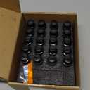 M14x1.5 Extended Lug Bolts  40mm Shank Length, Conical Seat  Compatible with X3 E83 X5 E53 7 Series E6x Aftermarket Wheel Lug Bolts, 20PCS, Black