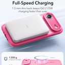 ESR for iPhone Air Case, Camera Control Cover, Compatible with MagSafe, Shockproof Military-Grade Protection, Magnetic Phone Case for iPhone Air, Classic Hybrid Case, Frosted Pink