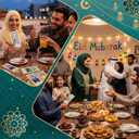 Novabright 12 Pcs Eid Mubarak Wooden Money Holders Ramadan Cash Envelope Cash Wallet DIY Eid Gift Card Holders for Friends Family Muslim Party Decoration, 6 Styles (Vertical)