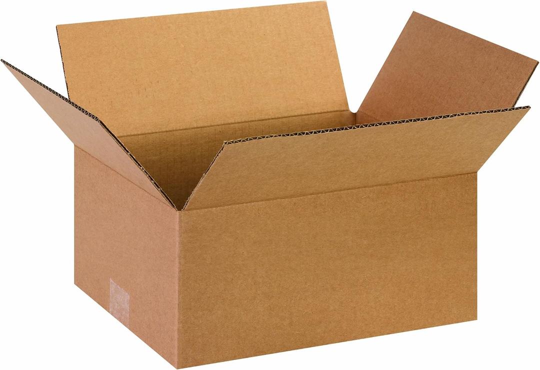 BOX USA Shipping Boxes Medium 13"L x 10"W x 6"H 25-Pack - Corrugated Cardboard Box for Moving, Mailing, Packing, Packaging and Storage