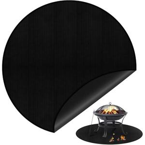 40" Round Fire Pit Mat Compatible with Solo Stove Bonfire,3-Layer Outdoor Under Grill Mat Patio Deck Protector BBQ Pad,Fire Proof Pads for Under Fire Pit,Charcoal Grills,Griddles and Smokers