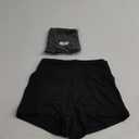 Women’s Fold Over Waist Stretch Cotton Active Yoga Shorts 2 Pack, XS