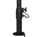 Monoprice Universal Clamp-On Desktop Speaker Mounts Pair Height-Adjustable 9 x 9 inch Tray, Fits Most Bookshelf Studio Monitor Speakers