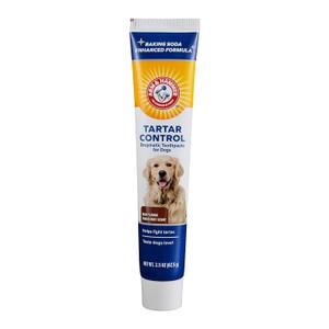 2 x Arm & Hammer for Pets Tartar Control Enzymatic Toothpaste for Dogs Reduces Plaque & Tartar Buildup Safe for Puppies Beef Flavor, 2.5 Ounces Dog Toothpaste (Pack of 1)