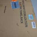 Heated Towel Rack Timer & Multi-Level Temp Adjustment Black