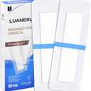 30 Pack 4"x12" Waterproof Adhesive Island Dressing for Post-Surgery Recovery | Sterile Bordered Gauze Bandages with Non-Stick Pad for Knee/Hip Replacement, Surgical Incision Care & Shower Protection