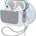 ESR for AirPods Pro 2 Case, Compatible with Airpods Pro Case 2nd / 1st Generation (2023/2022/2019), Compatible with MagSafe, Full Drop Protection Cover with Lanyard, White