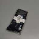 Women's Thigh High Socks - Over The Knee, Cable Knit Warm Boot Socks, Stretchy Cotton Blend Long Sock for Women (7, Black Black)