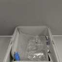 Stainless Steel Litter Box | XL Enclosed Cat Litter Boxs with Lid for Big Cats | High Sided, Anti-Urine Leakage | Non-Stick Bottom & Includes Litter Mat & Metal Scoop (Silver Gray)