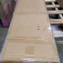 ROYMELO Double 2484 Inch White Sliding Barn Door Slab with 8ft Hardware Kit Included, 5-Panel, MDF Wood Panel Covered with Water-Proof Scratch-Proof PVC Surface, Simple DIY Assembly