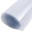 Resilia Industrial Deep Pile Carpet Runner - Crosshatch Pattern Non Slip Carpet & Rug Protector Mat, Waterproof Clear Plastic Vinyl Floor Covering, 30 Inches Wide x 25 Feet Long