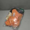 Riyiper 3 Pack Women's Ribbed Shirts, Mock Turtleneck Long Sleeve Tops Slim Fitted Undershirts Casual Basic Layering Tees (Large, Tangerine, Almond Milk Color, Dark Brown)