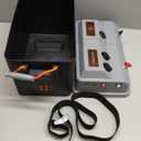 SUNAPEX Smart Battery Box 12V/24V Power Center - Multi Ports & Circuit Breaker for Trolling Motor, Marine,RV & Solar Panel (No Battery)