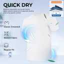 BAMBOO COOL Men's Undershirts for Men Pack,Moisture-Wicking Tees,Stretch Crew Neck Soft T-Shirts (White, M)