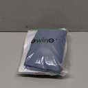 Gwine 24 Inch Long Tier Curtains for Small Window, Short Blackout Kitchen Curtains Over Sink, Half Window Drapes for Bedroom Bathroom Basement, 2 PCS, Each 30" Wx24 L, Denim Blue