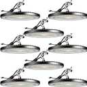 Lightdot 150W LED High Bay Shop Light 5000K 22500LM (Eqv. to 600W HPS/MH) ETL Listed LED High Bay Lights, AC100-277V UFO Lights with US Plug -12Pack