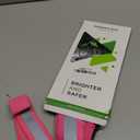 Reflective Walking Gear at Night, High Visibility Safety Reflective Sash Belt and 2-Pack Armband Set, Night Running Safety Gear for Women Men Kids (Pink)