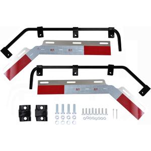 TBOZZ E-Coating Black Angled Mud Flap Hanger Bracket with Hardwre Sold by Pair.