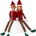 The Original Elf 12" Plush (Boy and Girl) Christmas Elf Doll Set  Poseable Shelf Sitter with Flaxible Dangling Legs  Perfect for Christmas Decorations, Toy Elf for Kids and Elf Tree Topper