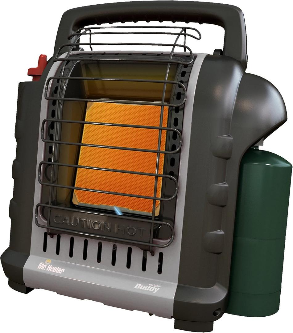 Mr. Heater F232017 MH9BXRV Buddy Grey Indoor-Safe Portable RV Radiant Heater (4,000-9,000-BTU)