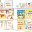 Lifewit Clear Floating Shelves for Wall 6 Pack, 15"x3.4" Acrylic Cloud Shelf Room Decor, Nursery Bookshelf for Kids Toddler Baby Room Storage and Organization