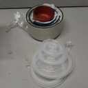 vancasso Bonbon Pasta Bowls Set of 4 Bundles Ceramic Serving Bowls With Lids Set of 4