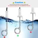 Immersion Water Heater 300W 120/240V Portable Immersion Water Heater Element, Instant Immersion Cup Mug Heater Fit Camping Traveling Coffee/Tea/Soup Electric Water Portable Reheater