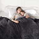 COZYTY Electric Blanket Queen Size, Super Soft Cozy Upgraded Flannel Heated Blanket Dual Control with 5 Heating Levels & 10 Hours Auto Off, Fast Heating & Overheat Protection, 84" x 90", Dark Gray