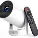 Magcubic Mini Projector with WiFi 6 and Bluetooth 5.4, Portable Projector 4K Support, 5W Soundbase Speaker, Auto Vertical Keystone 180Rotatable Smart Proyector for Movie Home Outdoor, Manual Focus & White